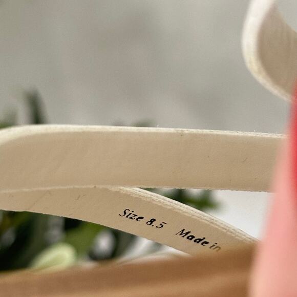 Dolce Vita Strappy Slip On Square Toe Casual Flat Sandals White 8.5 - Picture 6 of 6